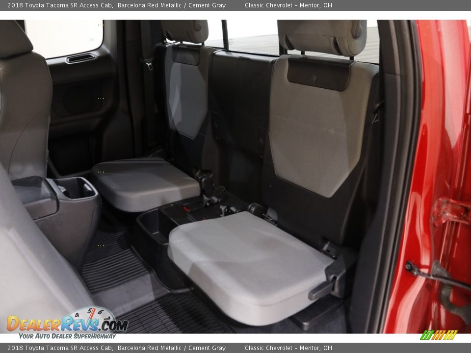 Rear Seat of 2018 Toyota Tacoma SR Access Cab Photo #16