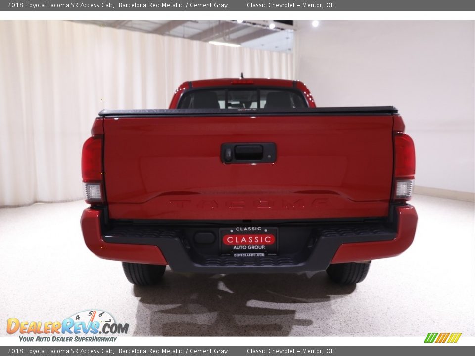 2018 Toyota Tacoma SR Access Cab Barcelona Red Metallic / Cement Gray Photo #17