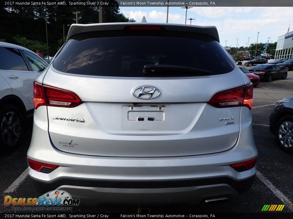 2017 Hyundai Santa Fe Sport AWD Sparkling Silver / Gray Photo #3