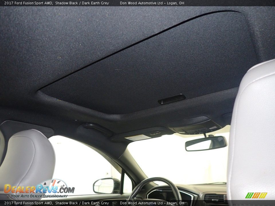 2017 Ford Fusion Sport AWD Shadow Black / Dark Earth Grey Photo #2