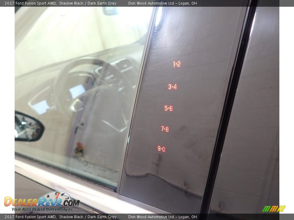 2017 Ford Fusion Sport AWD Shadow Black / Dark Earth Grey Photo #17