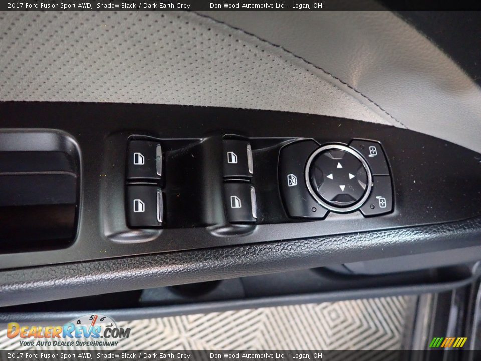 2017 Ford Fusion Sport AWD Shadow Black / Dark Earth Grey Photo #19