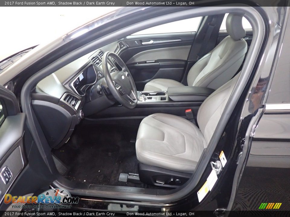 2017 Ford Fusion Sport AWD Shadow Black / Dark Earth Grey Photo #20