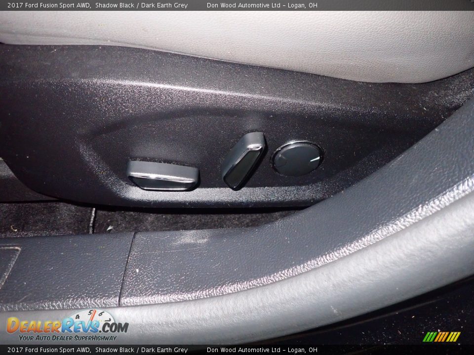 2017 Ford Fusion Sport AWD Shadow Black / Dark Earth Grey Photo #21