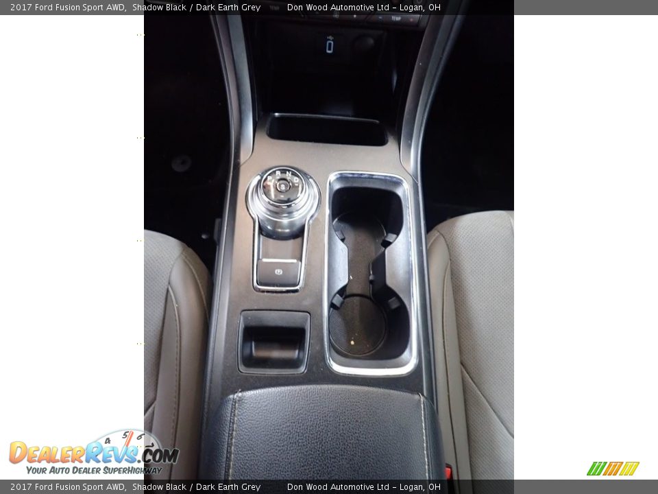 2017 Ford Fusion Sport AWD Shadow Black / Dark Earth Grey Photo #27