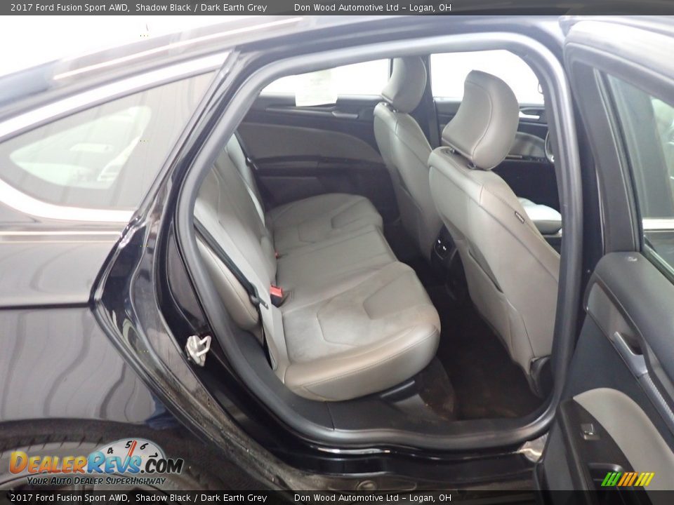 2017 Ford Fusion Sport AWD Shadow Black / Dark Earth Grey Photo #32