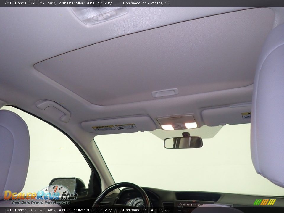 2013 Honda CR-V EX-L AWD Alabaster Silver Metallic / Gray Photo #2