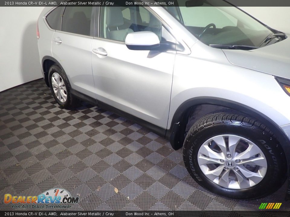2013 Honda CR-V EX-L AWD Alabaster Silver Metallic / Gray Photo #6