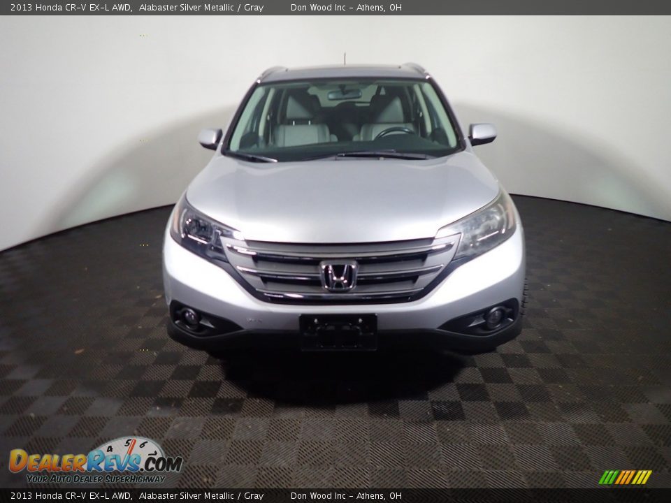 2013 Honda CR-V EX-L AWD Alabaster Silver Metallic / Gray Photo #7