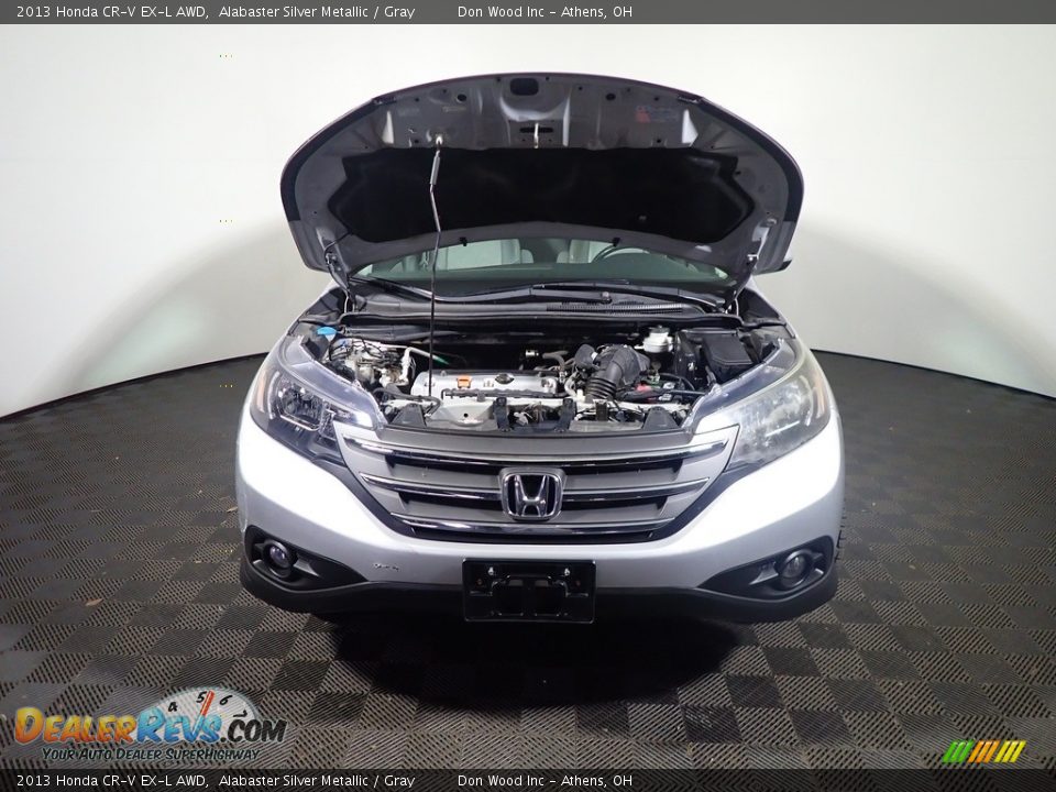 2013 Honda CR-V EX-L AWD Alabaster Silver Metallic / Gray Photo #8