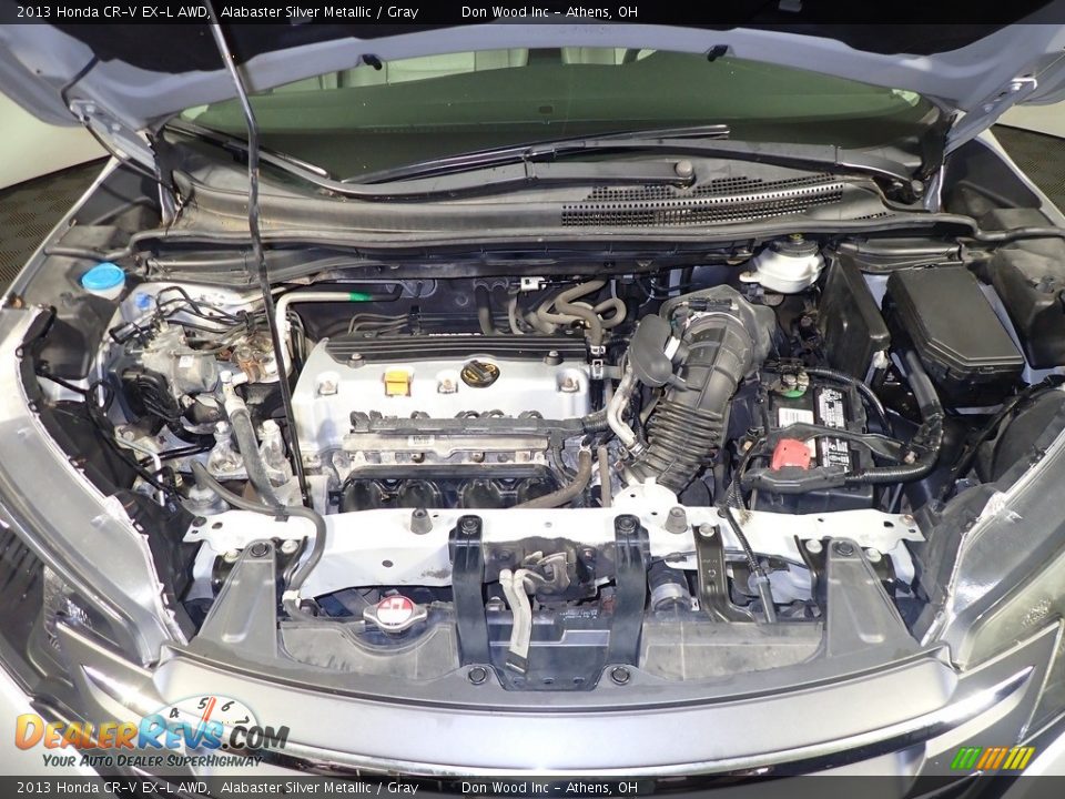 2013 Honda CR-V EX-L AWD Alabaster Silver Metallic / Gray Photo #9