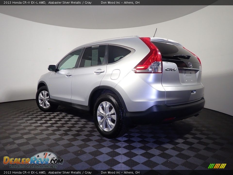 2013 Honda CR-V EX-L AWD Alabaster Silver Metallic / Gray Photo #13