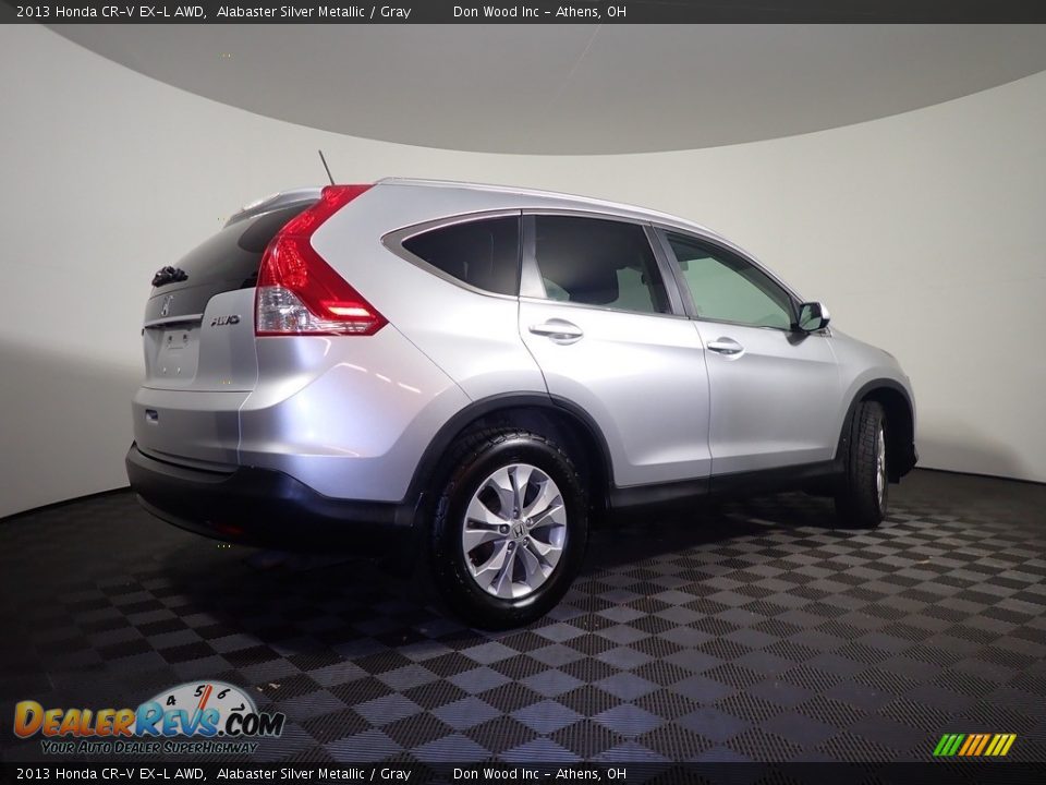 2013 Honda CR-V EX-L AWD Alabaster Silver Metallic / Gray Photo #18