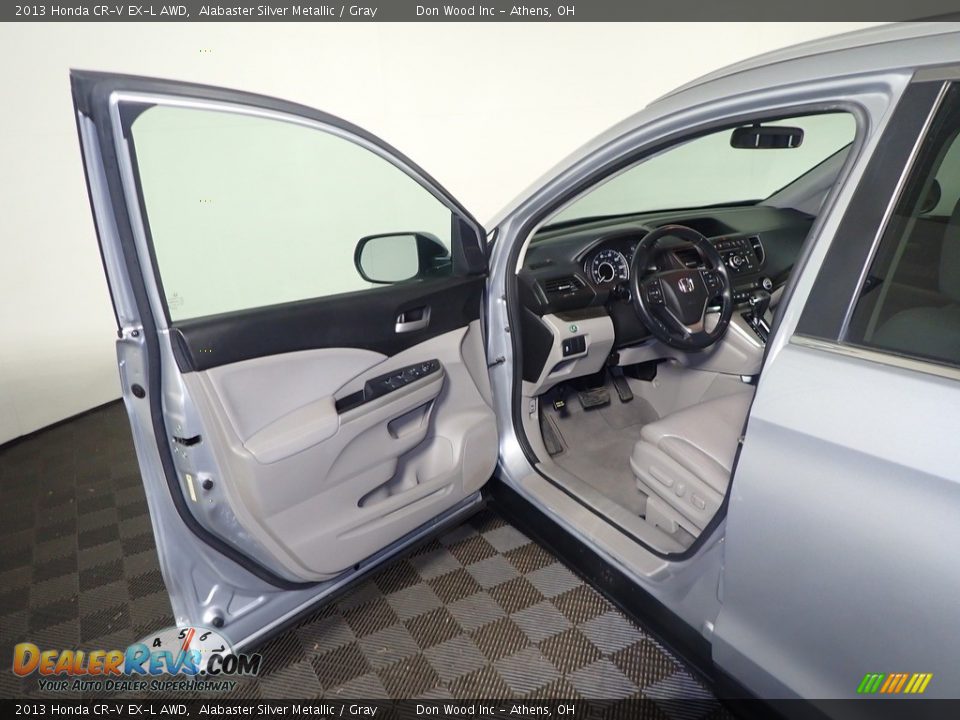 2013 Honda CR-V EX-L AWD Alabaster Silver Metallic / Gray Photo #22