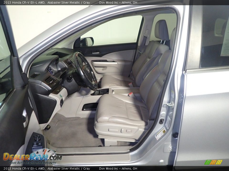2013 Honda CR-V EX-L AWD Alabaster Silver Metallic / Gray Photo #24