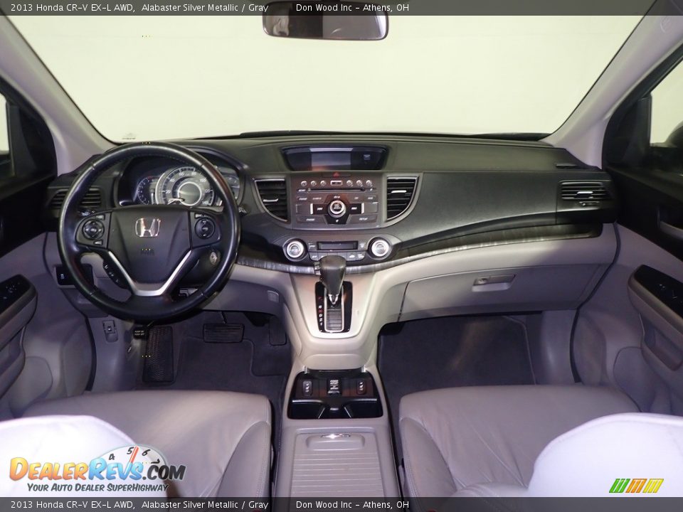 2013 Honda CR-V EX-L AWD Alabaster Silver Metallic / Gray Photo #26