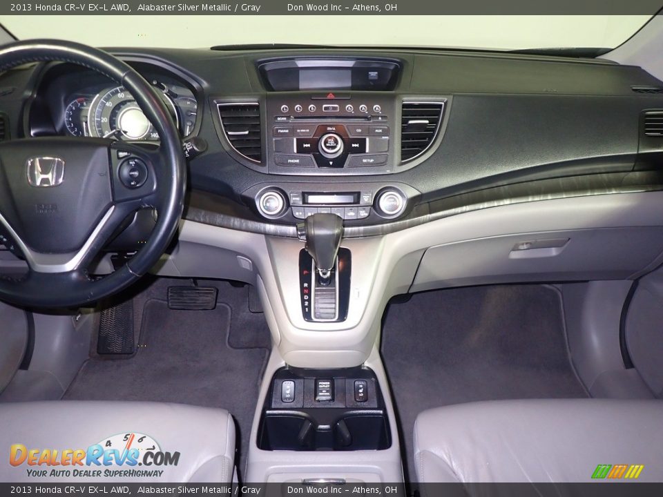 2013 Honda CR-V EX-L AWD Alabaster Silver Metallic / Gray Photo #27