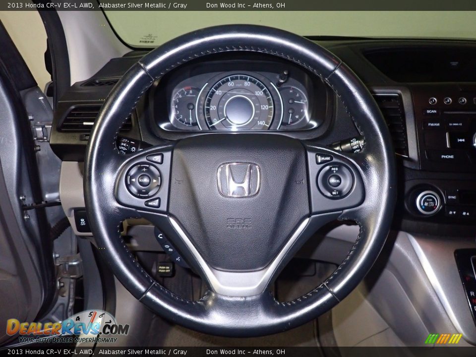 2013 Honda CR-V EX-L AWD Alabaster Silver Metallic / Gray Photo #29