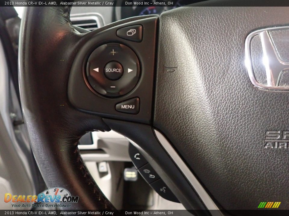 2013 Honda CR-V EX-L AWD Alabaster Silver Metallic / Gray Photo #31
