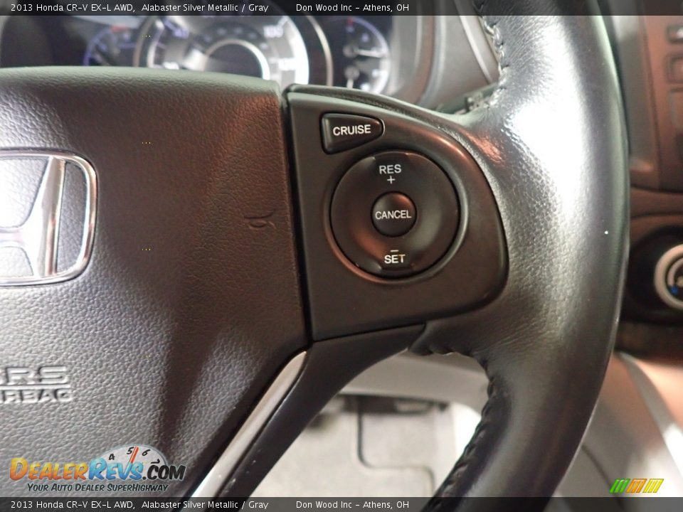 2013 Honda CR-V EX-L AWD Alabaster Silver Metallic / Gray Photo #32