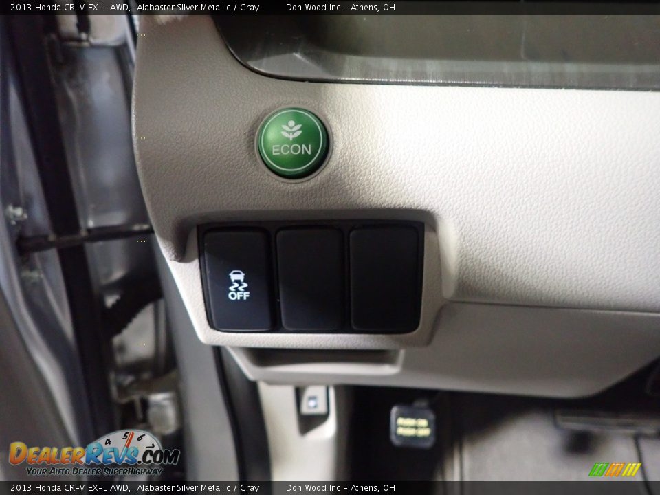 2013 Honda CR-V EX-L AWD Alabaster Silver Metallic / Gray Photo #33