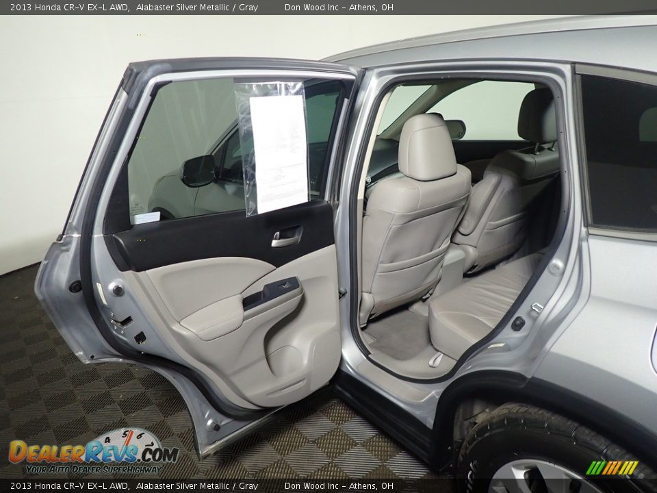 2013 Honda CR-V EX-L AWD Alabaster Silver Metallic / Gray Photo #35