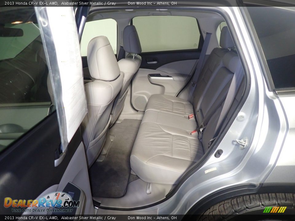 2013 Honda CR-V EX-L AWD Alabaster Silver Metallic / Gray Photo #36