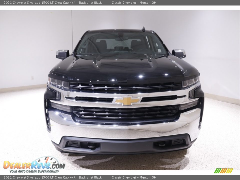 2021 Chevrolet Silverado 1500 LT Crew Cab 4x4 Black / Jet Black Photo #2