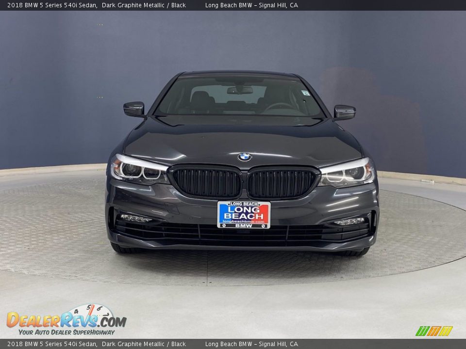 2018 BMW 5 Series 540i Sedan Dark Graphite Metallic / Black Photo #2