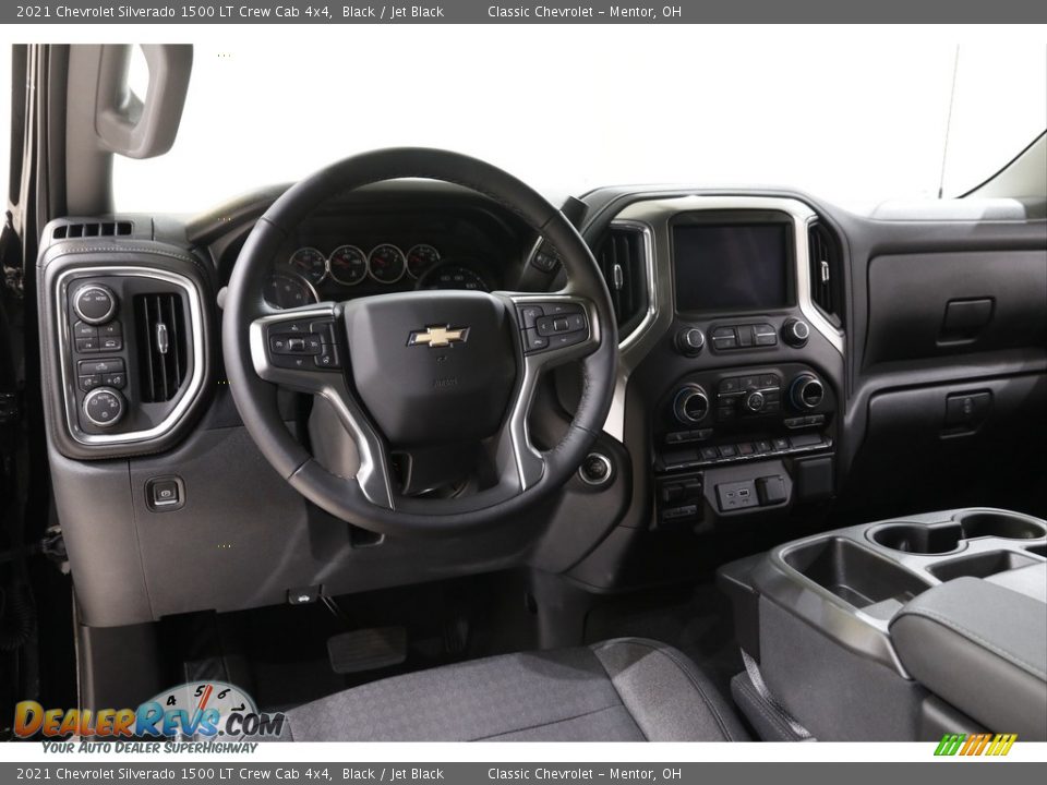 2021 Chevrolet Silverado 1500 LT Crew Cab 4x4 Black / Jet Black Photo #7