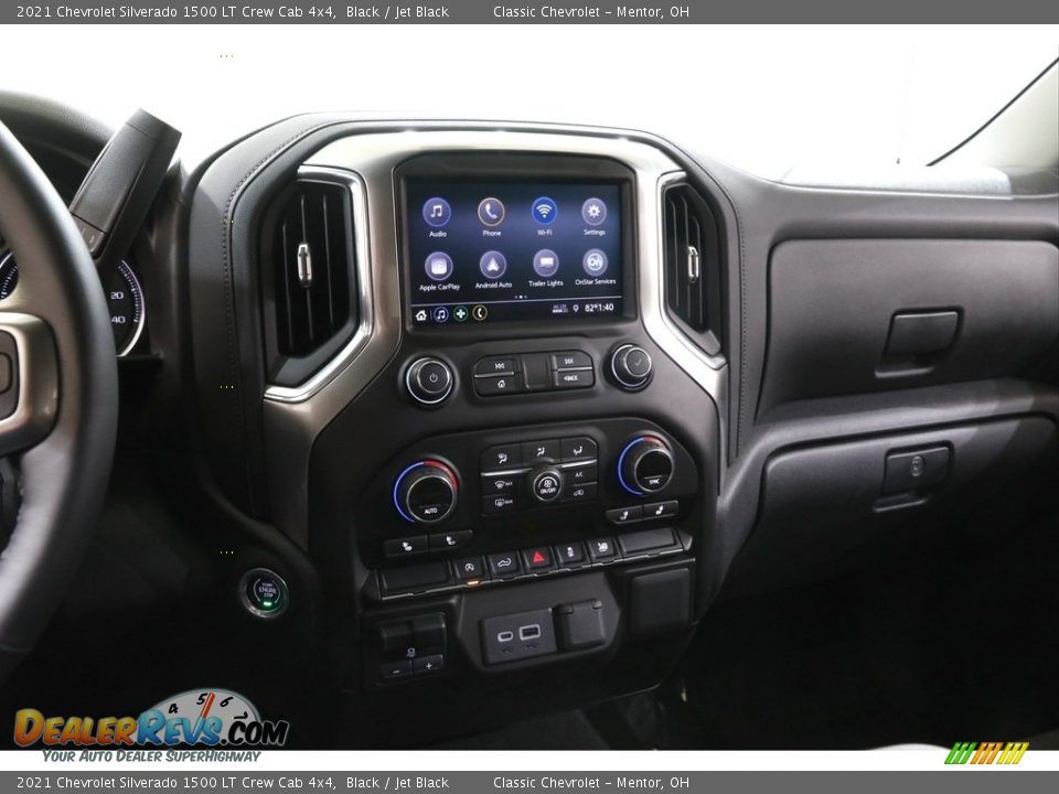 2021 Chevrolet Silverado 1500 LT Crew Cab 4x4 Black / Jet Black Photo #10