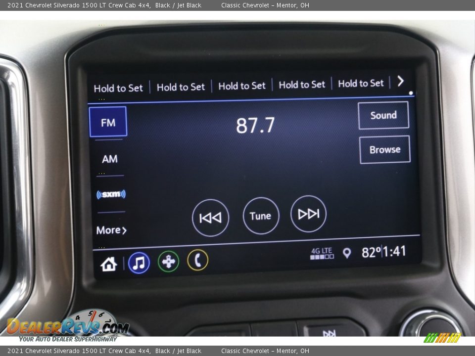 2021 Chevrolet Silverado 1500 LT Crew Cab 4x4 Black / Jet Black Photo #11