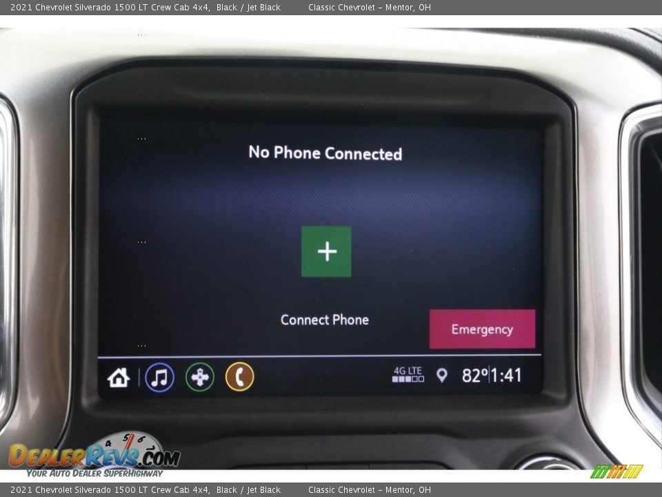 2021 Chevrolet Silverado 1500 LT Crew Cab 4x4 Black / Jet Black Photo #12