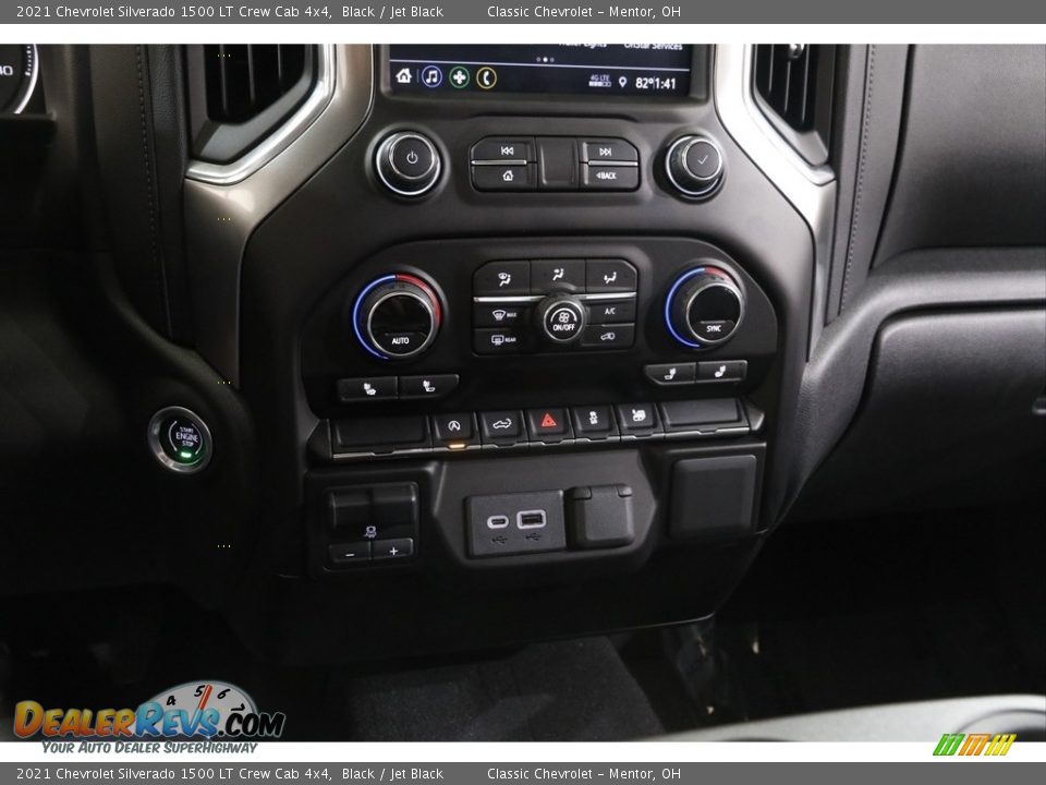 2021 Chevrolet Silverado 1500 LT Crew Cab 4x4 Black / Jet Black Photo #13