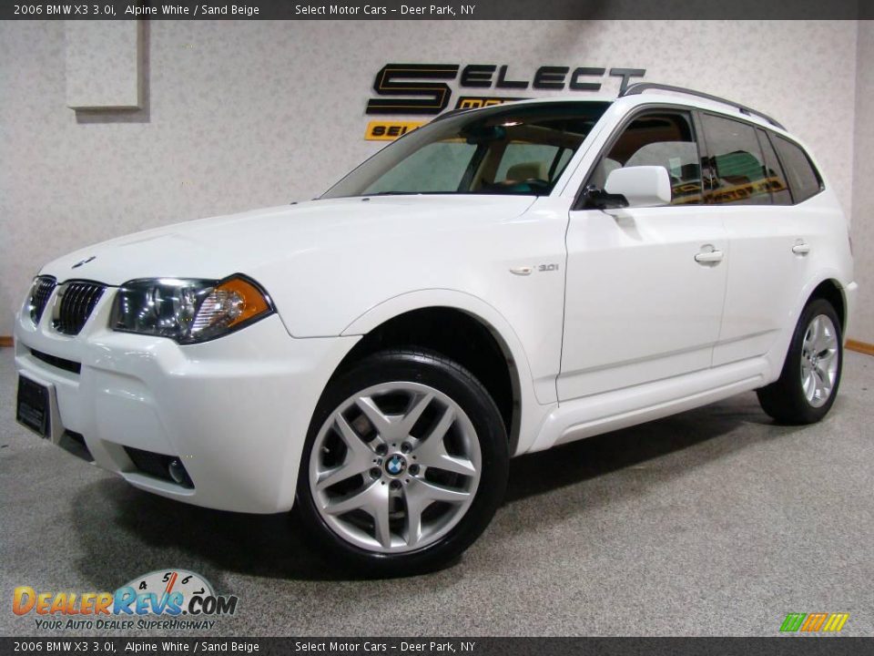 2006 BMW X3 3.0i Alpine White / Sand Beige Photo #1