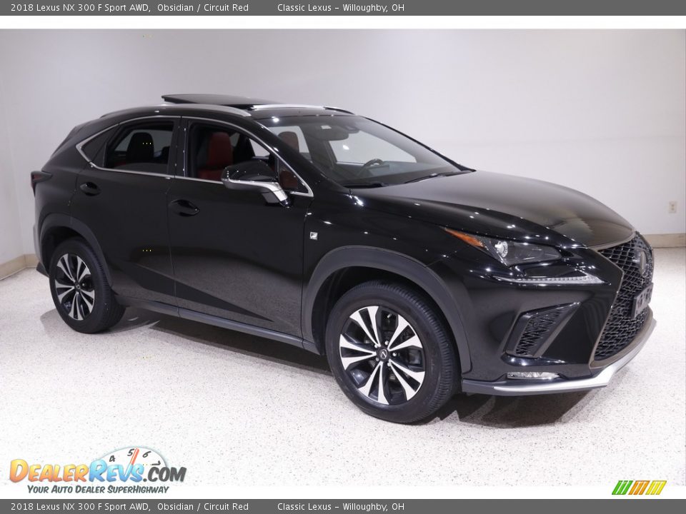 2018 Lexus NX 300 F Sport AWD Obsidian / Circuit Red Photo #1