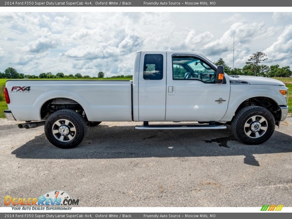 2014 Ford F350 Super Duty Lariat SuperCab 4x4 Oxford White / Black Photo #3