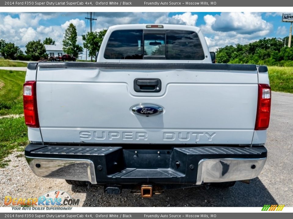 2014 Ford F350 Super Duty Lariat SuperCab 4x4 Oxford White / Black Photo #5