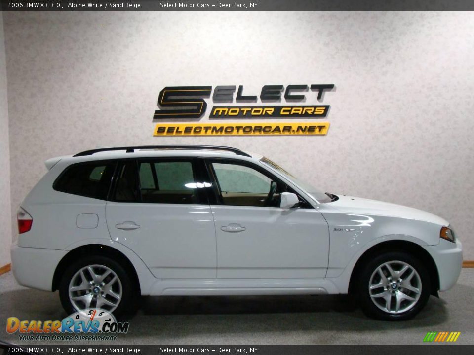 2006 BMW X3 3.0i Alpine White / Sand Beige Photo #4
