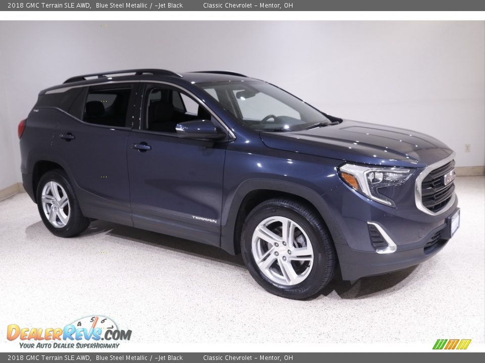 2018 GMC Terrain SLE AWD Blue Steel Metallic / ­Jet Black Photo #1