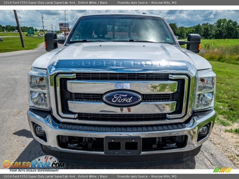 2014 Ford F350 Super Duty Lariat SuperCab 4x4 Oxford White / Black Photo #9