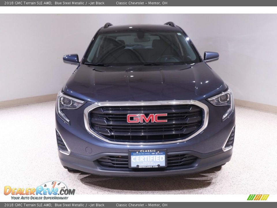 2018 GMC Terrain SLE AWD Blue Steel Metallic / ­Jet Black Photo #2