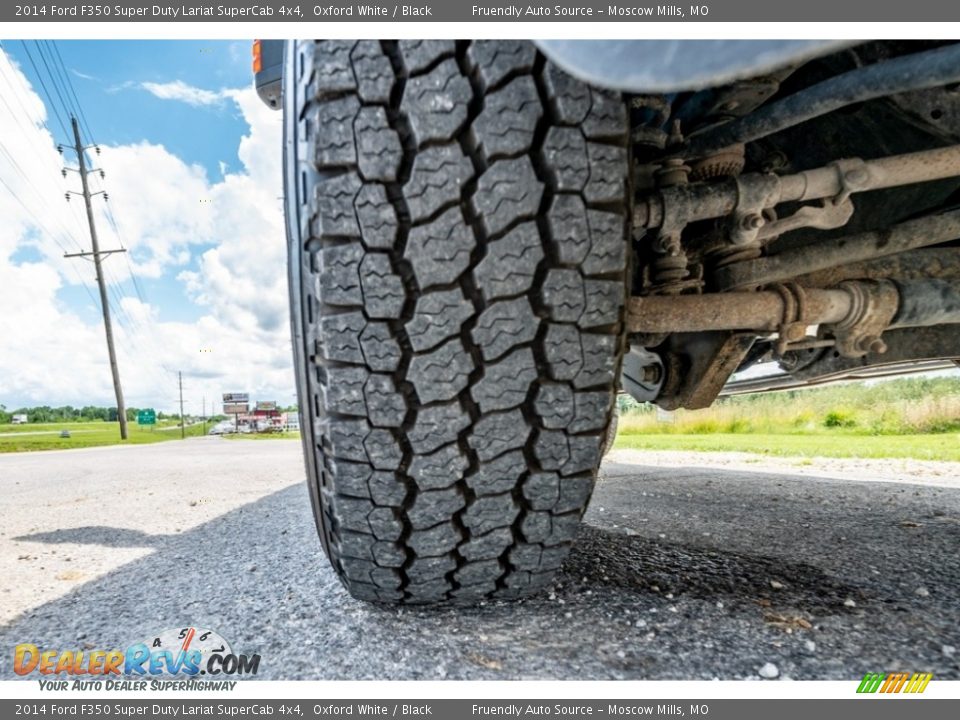 2014 Ford F350 Super Duty Lariat SuperCab 4x4 Oxford White / Black Photo #11