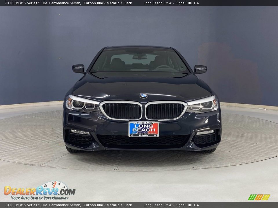 2018 BMW 5 Series 530e iPerfomance Sedan Carbon Black Metallic / Black Photo #2