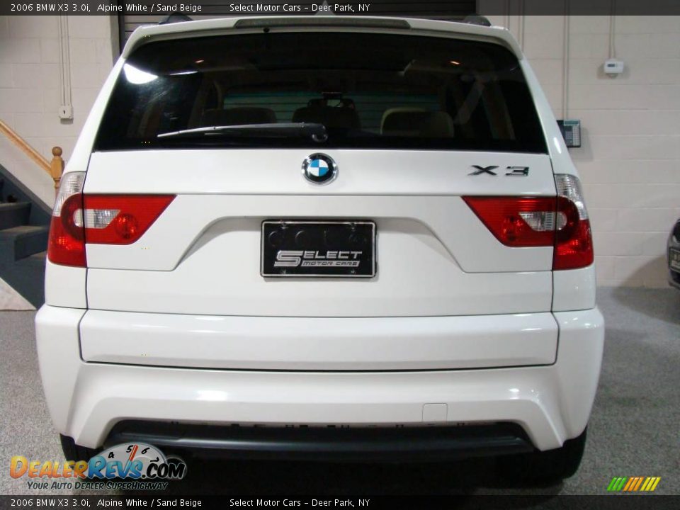 2006 BMW X3 3.0i Alpine White / Sand Beige Photo #5