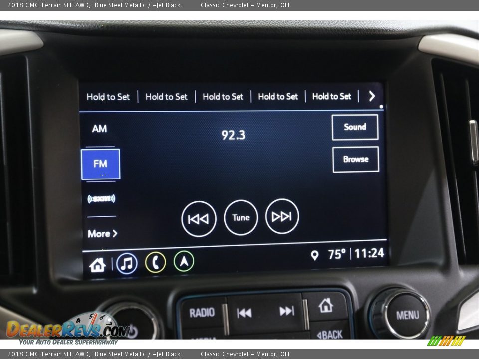 2018 GMC Terrain SLE AWD Blue Steel Metallic / ­Jet Black Photo #10
