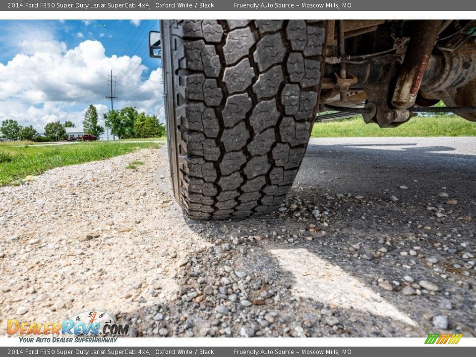 2014 Ford F350 Super Duty Lariat SuperCab 4x4 Oxford White / Black Photo #15