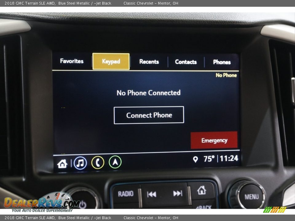 2018 GMC Terrain SLE AWD Blue Steel Metallic / ­Jet Black Photo #11