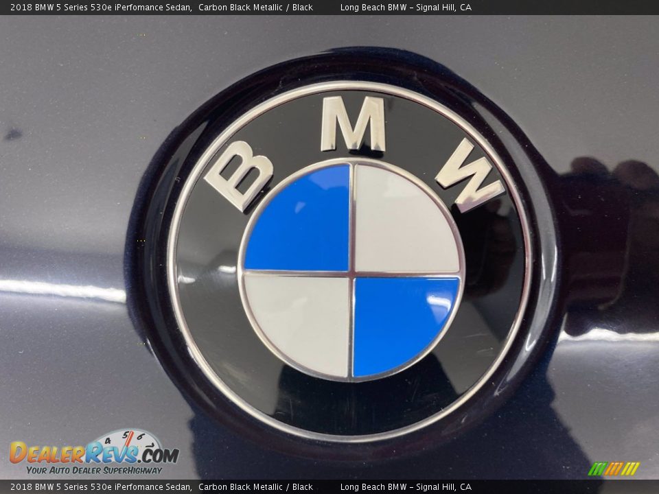 2018 BMW 5 Series 530e iPerfomance Sedan Carbon Black Metallic / Black Photo #8