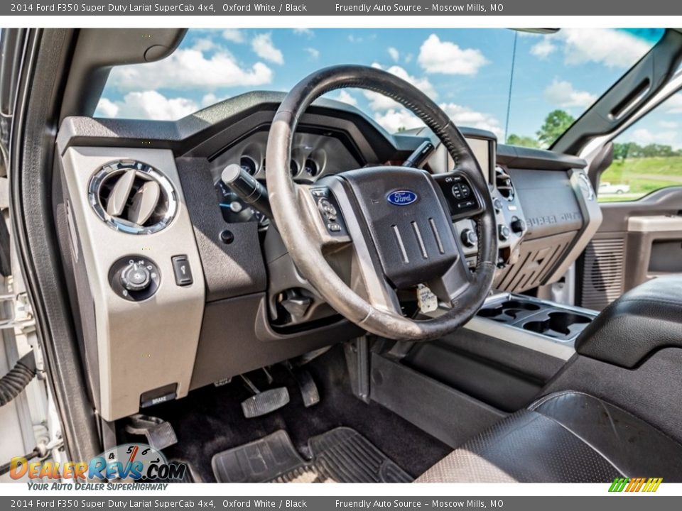 2014 Ford F350 Super Duty Lariat SuperCab 4x4 Oxford White / Black Photo #20